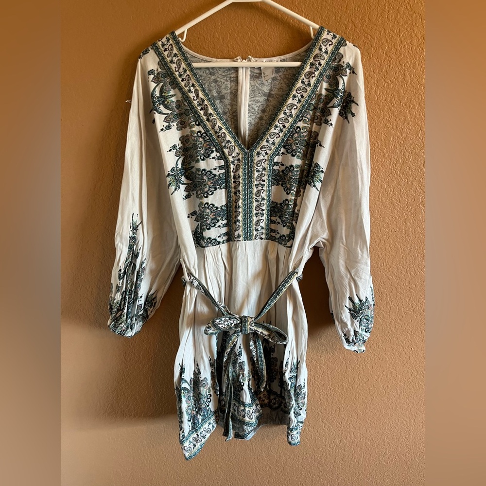 Venus White Patterned Romper - image 3